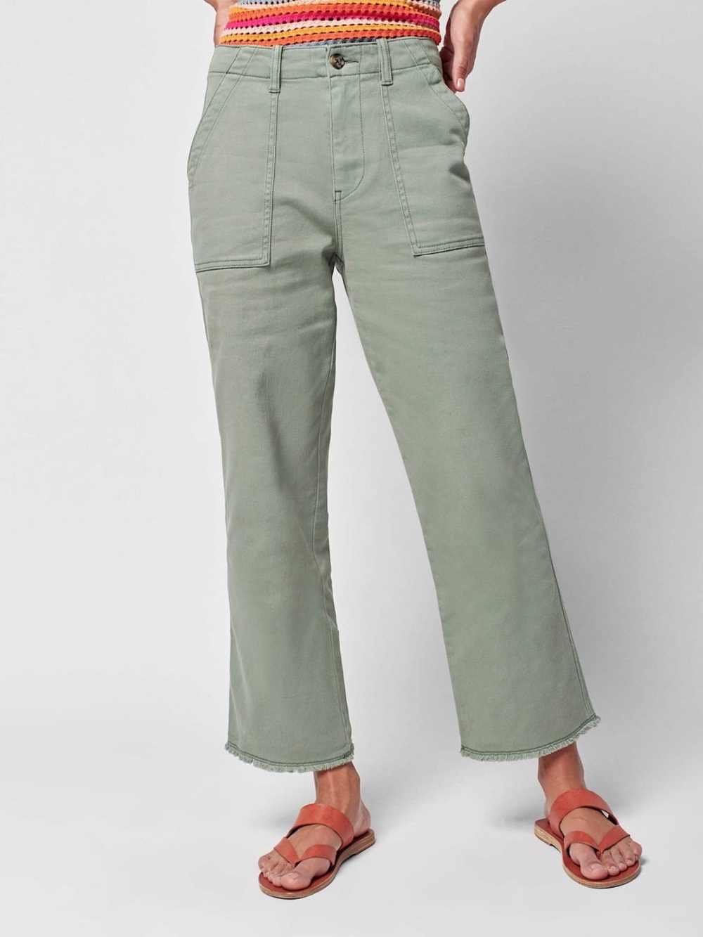 Faherty Utility Pant Fatigue Green Size 27